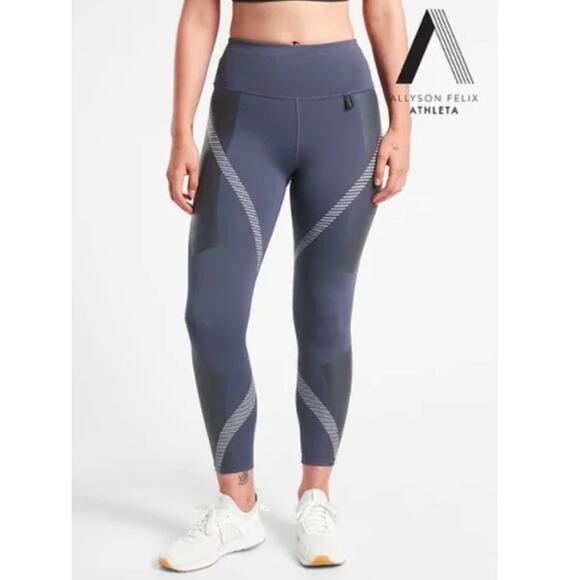 Athleta X Allyson Felix Womens S The Legend Violet Purple Legging Athleisure Gym - Picture 3 of 11